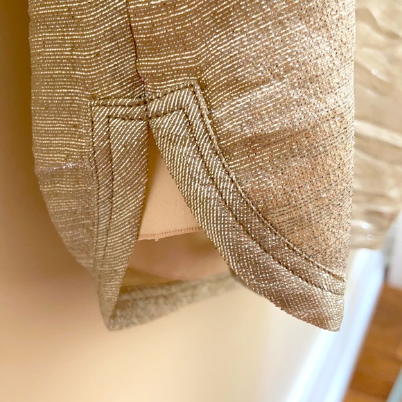 Stunning Gold Silk Shimmer VIONNET blouse - Picture 4 of 5